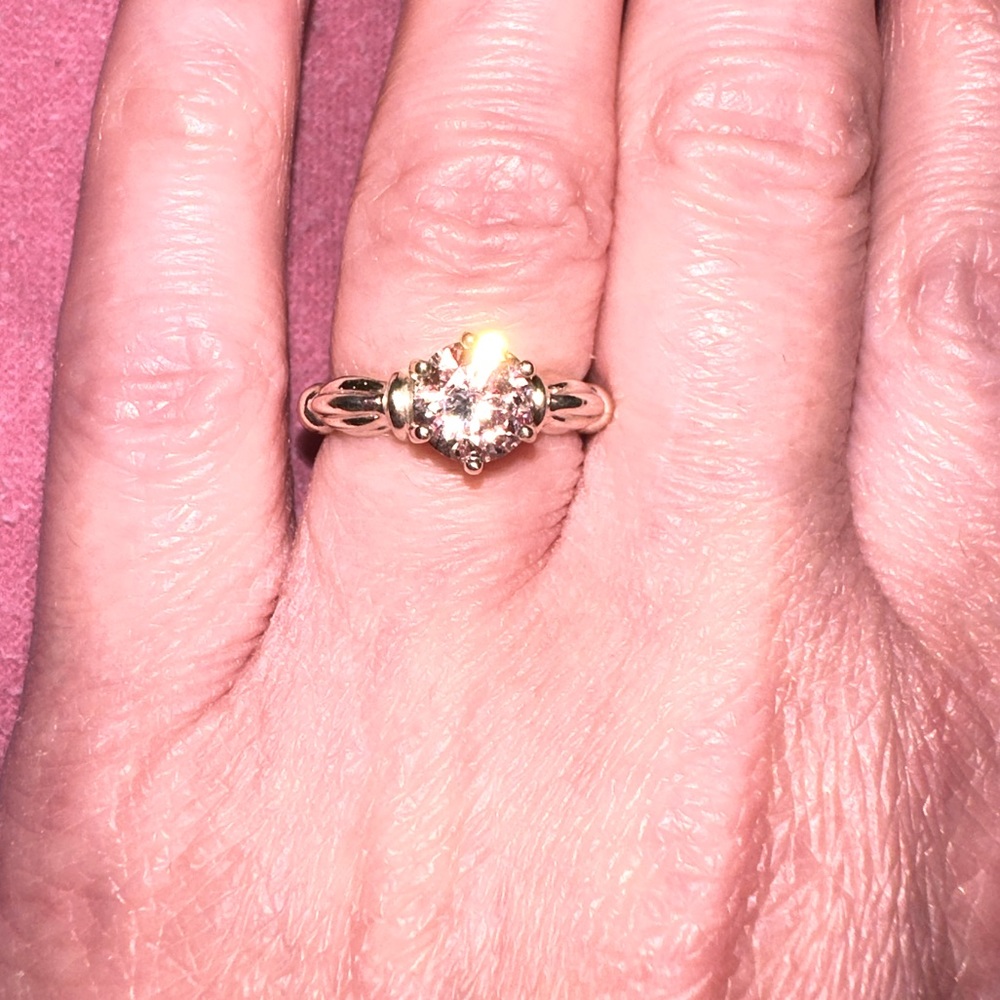Sterling Silver Engagement Ring